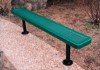 Picture of Innovated Perforated Style Thermoplastic Coated Steel 8 Foot Bench without Back