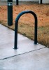 Picture of 3 Space - 1 Loop Bike Rack - Thermoplastic Coated Steel, Surface or Inground Mount
