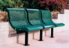 3 Seat Convex Bench with Back