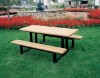Rectangular 6 Ft. Recycled Plastic Picnic Table - Portable