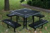 Picture of Square Picnic Table - Thermoplastic Metal - Classic Style - Portable