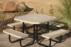Picture of Octagonal Thermoplastic Steel Picnic Table - Regal Style - Portable