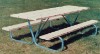Picture of Frame Kit for 6 ft Picnic Table - Bolted 1 5/8" Galvanized Steel - Portable