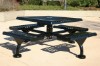 Picture of Square Thermoplastic Steel Picnic Table - Ultra Leisure Style -  Web Style - Surface or Portable