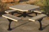 Picture of 46 Inch Octagonal Thermoplastic Picnic Table - Regal Web Style