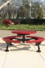Picture of Round 46 Inch Thermoplastic Picnic Table - Expanded Metal - Web Style