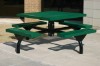 Picture of Square Web Style Thermoplastic Picnic Table - Expanded Metal