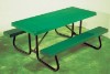 Picture of 6 ft Rectangular Fiberglass Picnic Table - 1 5/8" Welded Frame - Portable