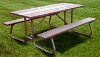 Picture of 6 ft. Recycled Plastic Picnic Table - Welded Frame - Portable