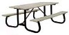 Picture of 6 ft Recycled Plastic Picnic Table - Welded Frame - Portable