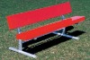 Picture of 8 ft. Fiberglass Bench with Back - Welded Frame - Portable