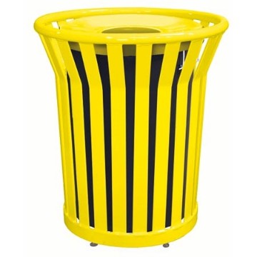 32 Gallon Plastic Coated Steel Trash Can