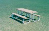 Picture of ADA Frame Kit for 12 ft Picnic Table - Welded 2 3/8" Galvanized Steel - Portable