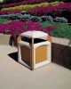 60 Gallon Trash Can - Recycled Plastic With Liner - Portable