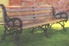 4 Ft. Woodland Contour - Wooden Slats And Metal Frame - Portable