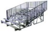 21 ft. 10 Row Bleacher with Guardrail - Aluminum with Galvanized Steel Frame