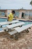 Picture of 21 ft. Tip and Roll 3 Row Bleachers - All Aluminum - Portable