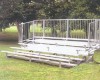 15 ft. 4 Row Bleachers with Guardrails