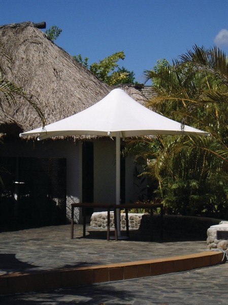 Picture of 13 ft Square Skyspan Umbrella PVC Coated Polyester with Aluminum Frame