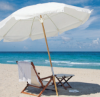 Picture of 7.5 ft. Octagonal Beach Umbrella - Two Piece Solid Wood Pole - Marine Grade Fabric