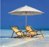 Picture of 8 ft. Octagonal Market Umbrella - Bambusa Style - Simulated Bamboo Pole - Marine Grade Fabric
