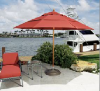 Picture of 9 ft. Octagonal Market Umbrella - Augusta Style - Simulated Wood Pole - Marine Grade Fabric