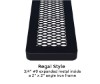 8 Ft. Bench Without Back - Thermoplastic Coated Steel - Expanded Metal - Surface Mount