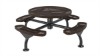 Picture of Round 46 Inch Thermoplastic Picnic Table - Expanded Metal - Web Style
