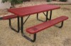 Rectangular 6 ft. Thermoplastic Steel Picnic Table - Ultra Leisure Style	