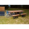 8 Ft. Recycled Plastic Picnic Table - Wheelchair Accessible - Portable