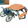 Picture of ADA Wheelchair Accessible Round Recycled Plastic Picnic Table, 170 lbs.