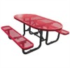 6 Ft. Oval Picnic Table - Thermoplastic Coated Steel