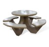 Picture of Round Commercial Concrete Picnic Table - Portable 