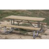 12 Ft. Wooden Picnic Table with Galvanized Steel Frame