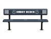 Picture of 8 Ft. Perforated Steel Buddy Bench 