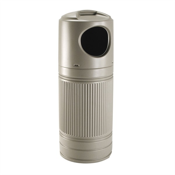 Picture of 30 Gallon Plastic Round Trash Can - Portable 