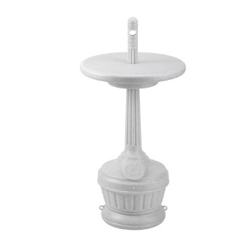 Smokers Outpost with Table Outdoor Cigarette Ashtray Round