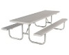 Picture of ADA 8 Ft. Rectangular Aluminum Picnic Table - Galvanized Steel Frame - Quick Ship - Portable