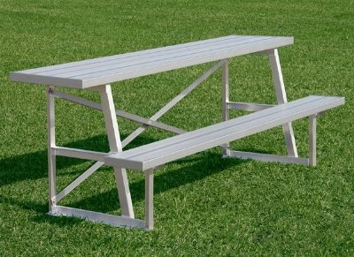 Quick Ship. Aluminum Scorer's Table - Park Tables | Benches | Trash ...
