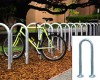 Picture of 3 Space Single Wave Bike Rack - Galvanized - In-ground or Surface Mount