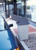 Picture of Quick Ship Concrete Trash Can 30 Gallons with Drive-Thru Lid