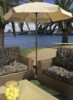 Picture of 7 1/2 ft. Hexagon Market Umbrella - Texilene Vinyl Coated Fabric - Two Piece Pole