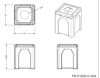 42 Gallon Square Trash Receptacle
