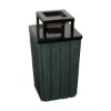 Signature 32 Gallon Trash Can Steel Ash-top
