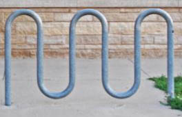 Bike Rack Loop 71 Inch 7 Space Galvanized Pipe - Park Tables - Park ...