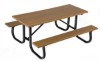 Picture of 8 ft Recycled Plastic Picnic Table - Welded Frame - Portable
