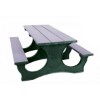 Picture of 8 ft. Recycled Plastic Easy Access Rectangular Picnic Table - Portable
