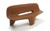 Picture of 77" Contour Tripod Bench with Back - Concrete - Portable