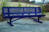 Picture of Child's Elementary Regal Style Thermoplastic Coated Steel 6 Foot Bench with Back