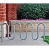Picture of 9 Space - 7 Loop Bike Rack - 1 5/8 In. Galvanized Steel - Surface Mount
